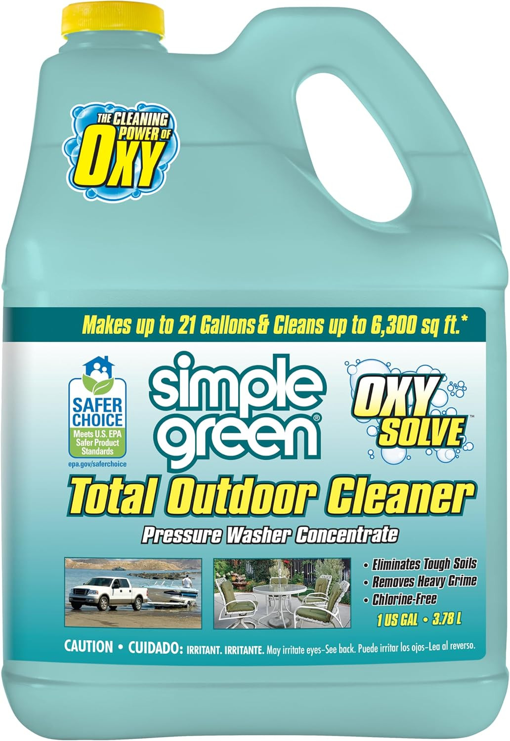 Simple Green Oxy Solve Total Outdoor Cleaner Concentrate, Pressure Washer & Manu