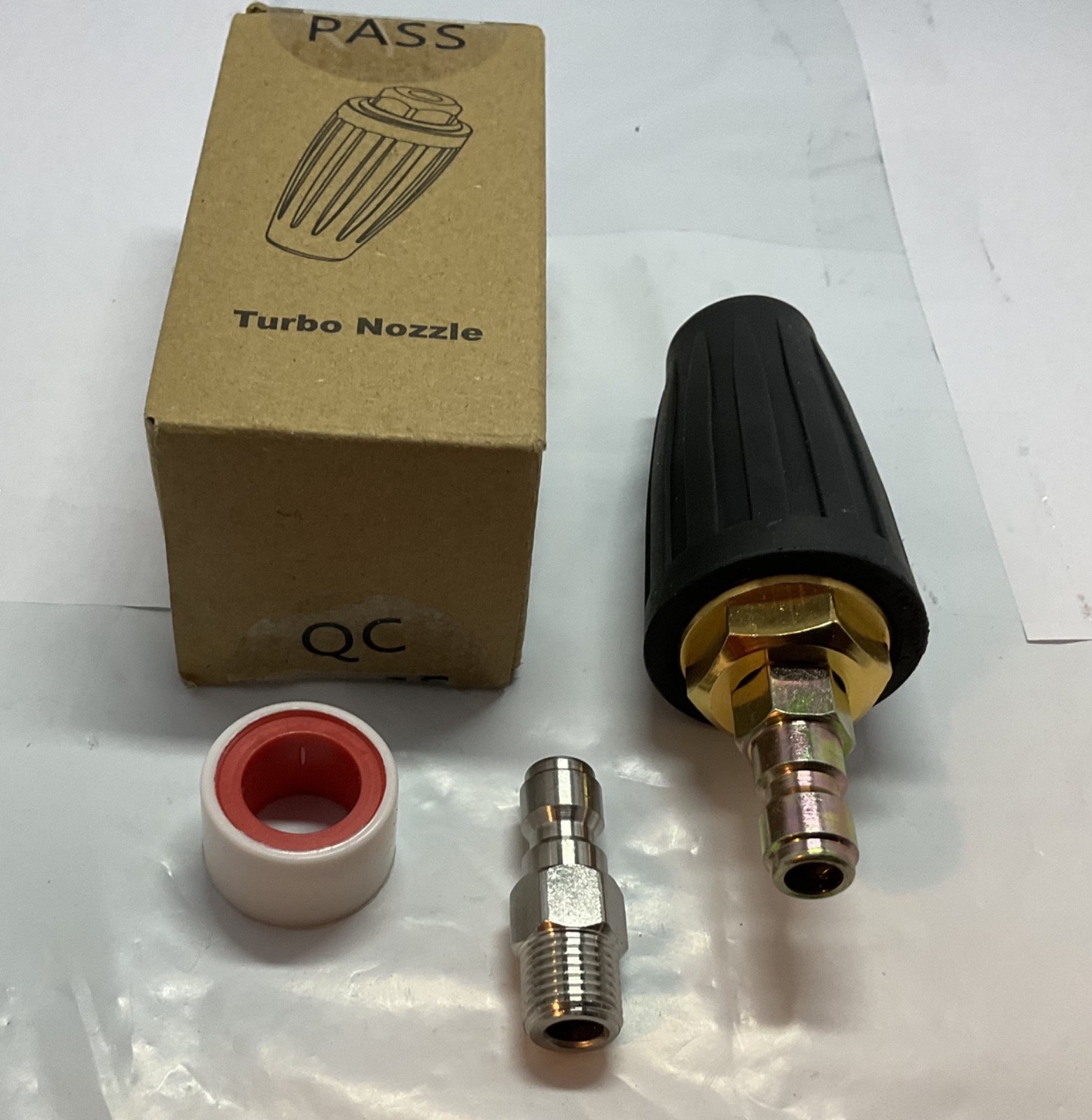 Pressure Washer Rotating Turbo Nozzle 4000 PSI with 3.5 Orifice QC