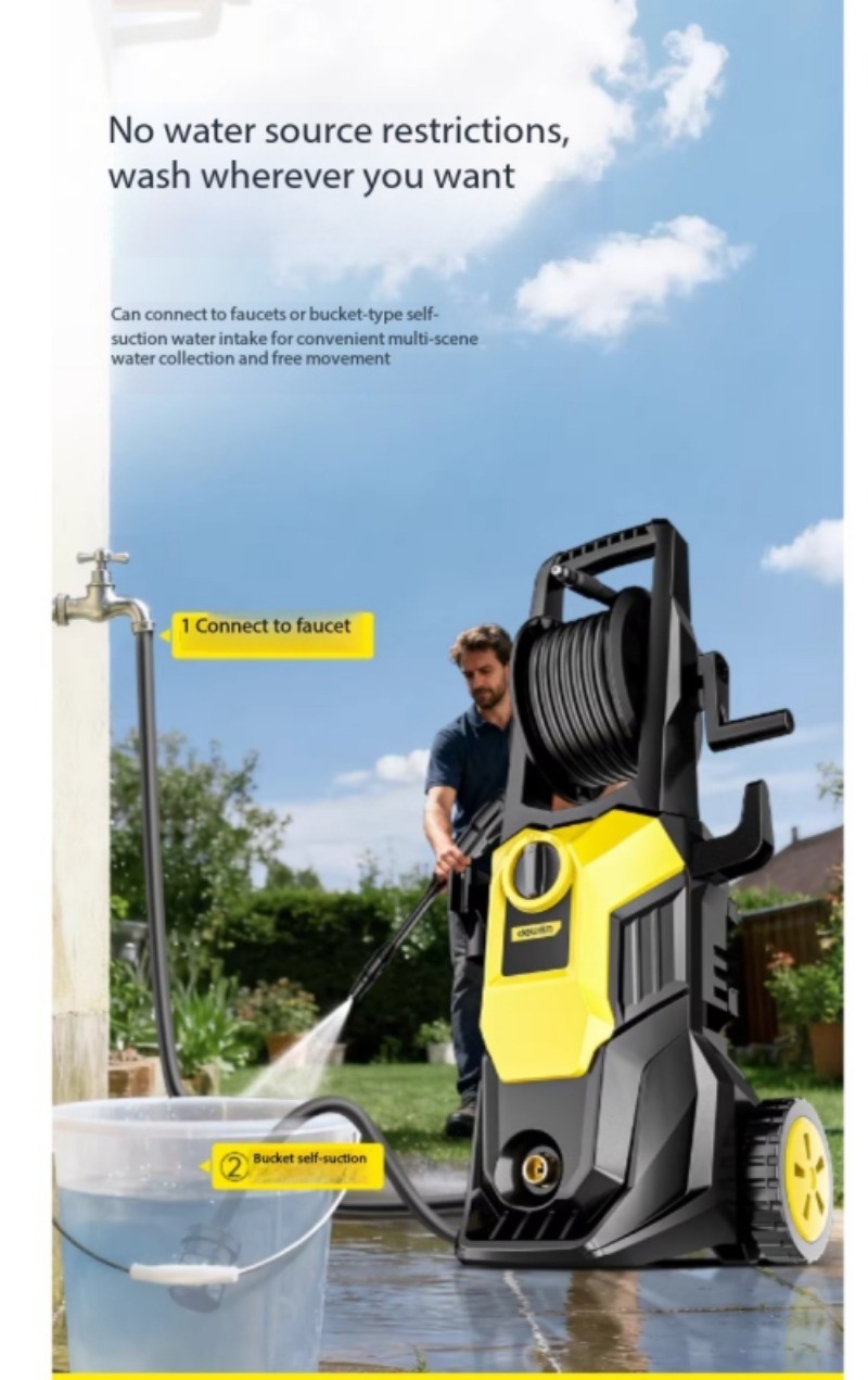 220V Pressure Pump Powerful Floor Scrubber High-Power Household Cleaning Wonder