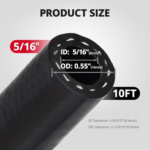 SAE J1532 250 PSI Power 5/16″ Transmission Cooler Hose 10FT