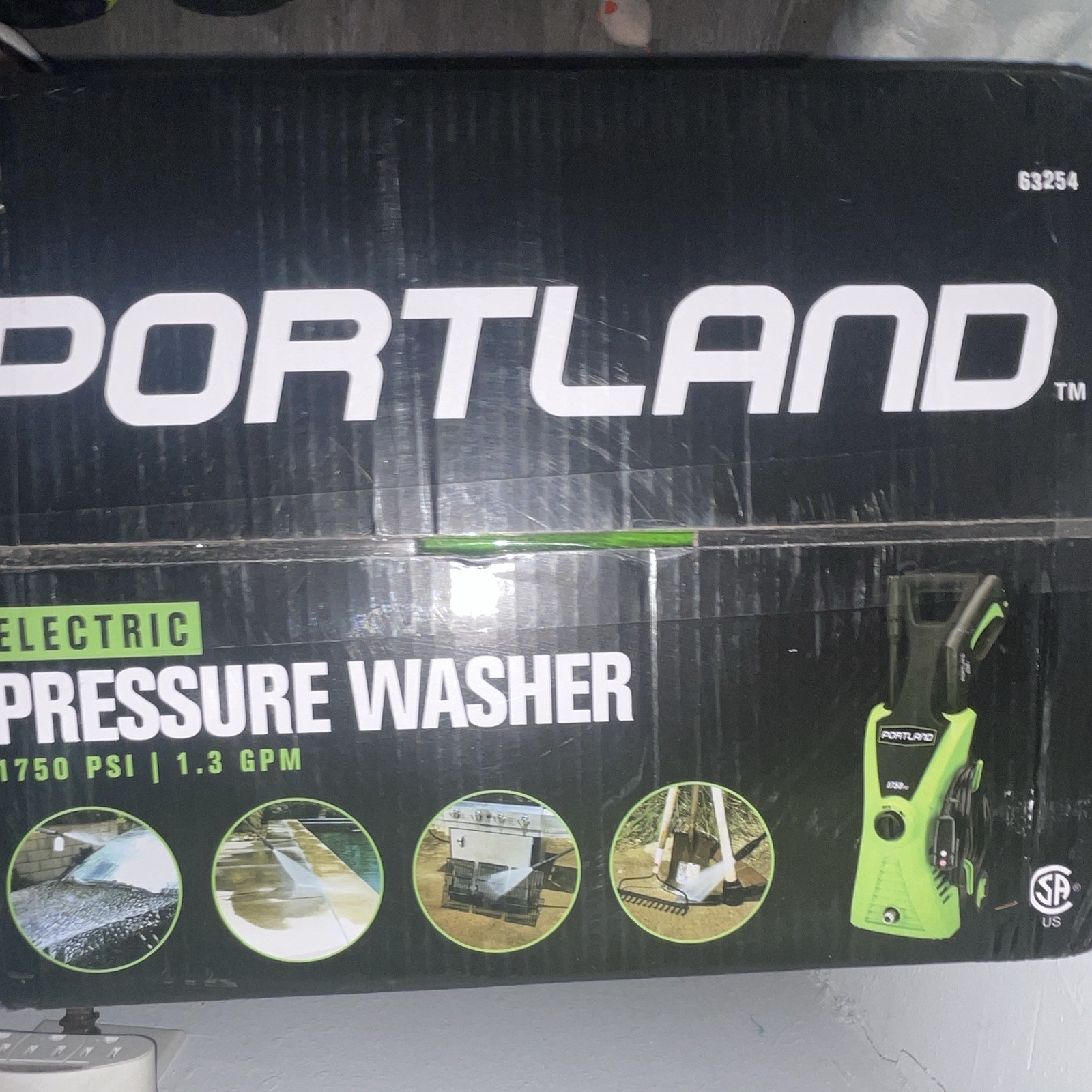 Portland Corded Electric Cold Water Pressure Washer 1750 PSI 1.3 GPM 63254