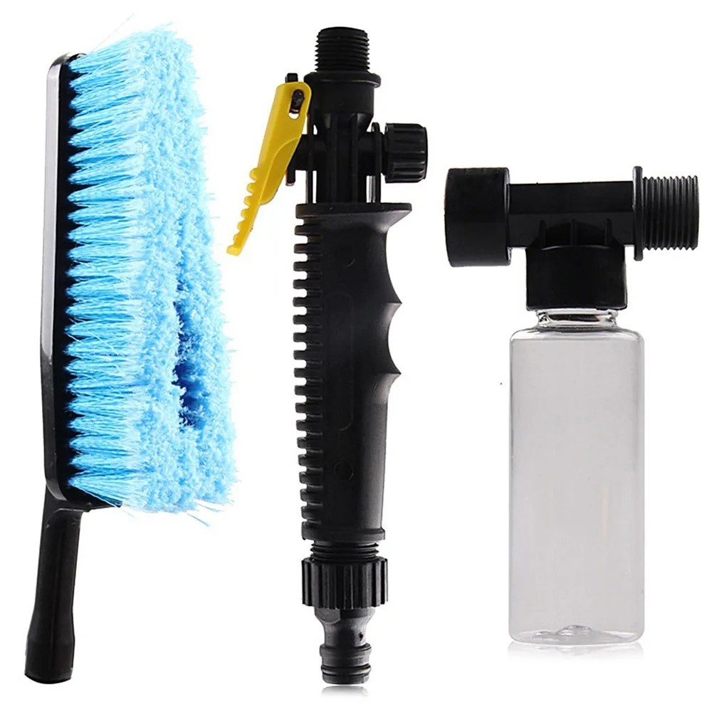 High Pressure Car Wash Brush with Foam Dispenser for Deep Cleaning & Shine US