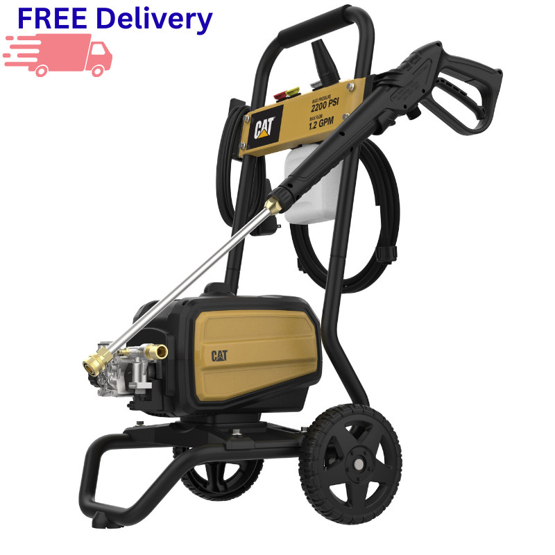 CAT 2200 PSI Electric Pressure Washer 1.2 GPM 13-Amp Motor Turbo Nozzle Foam Gun