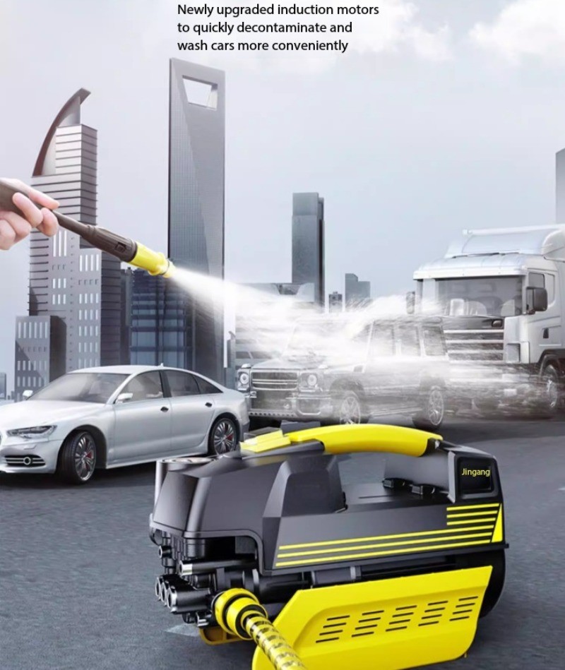 High-pressure Car Wash Machine, High-powered Portable Water Pump for Home Use