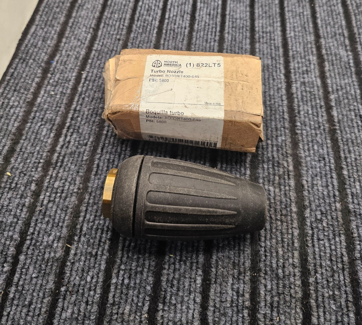 AR Annovi Reverberi ROTOJET400-045: Rotary Nozzle 5800 PSI 4.5mm Brass 1/4″F