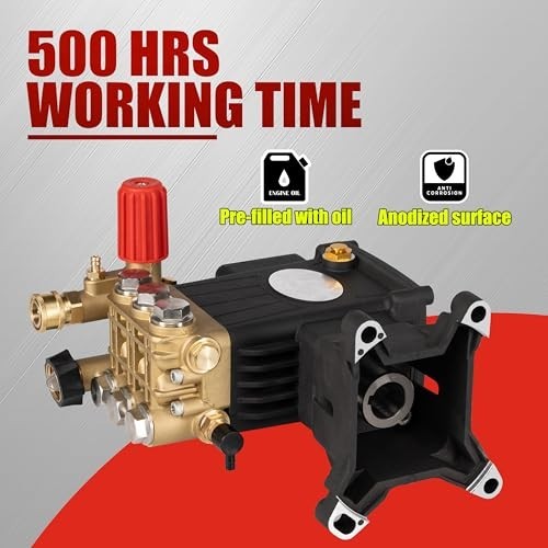 1″ Shaft Triplex Pressure Washer Pump 4200 PSI 4.2 GPM Replacement Power