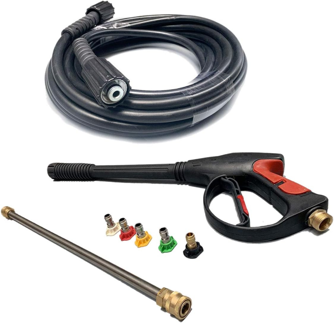 8-Part Pressure Washer Gun Replacement Kit, 5 Quick Connect Spray Nozzles, 3600P