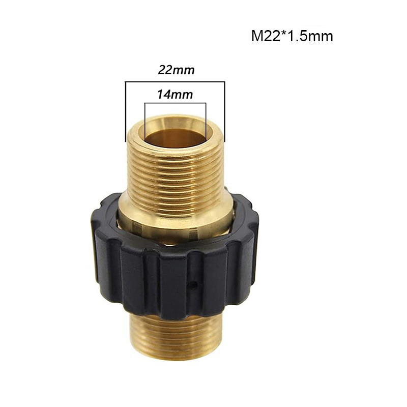 Double Nipple M22*1.5 Male Hose Connector Coupling For High Pressure Cleaner AO