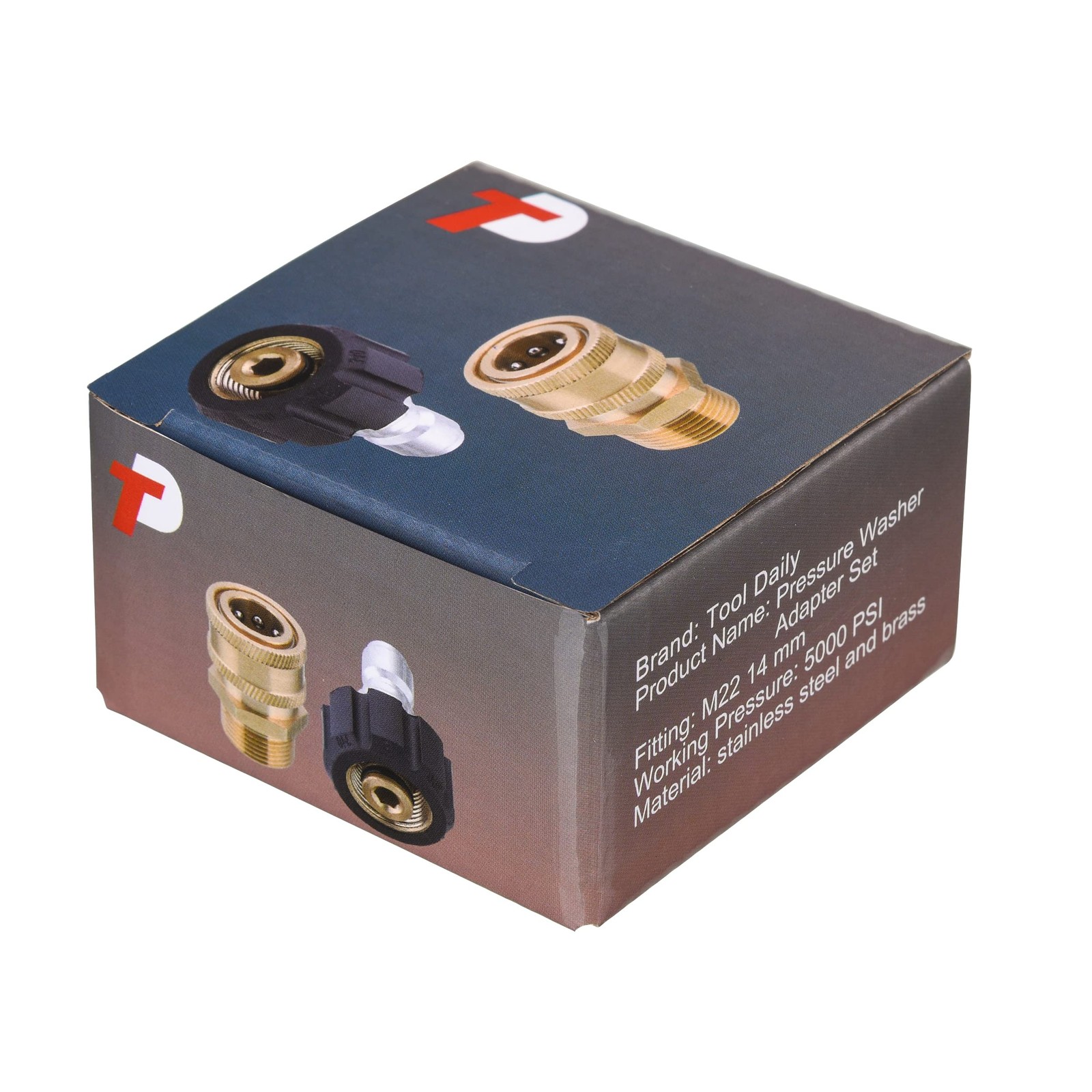 Pressure Washer Adapter Set, M22 14mm Fitting to 3/8 Inch Quick Connect Adapt…
