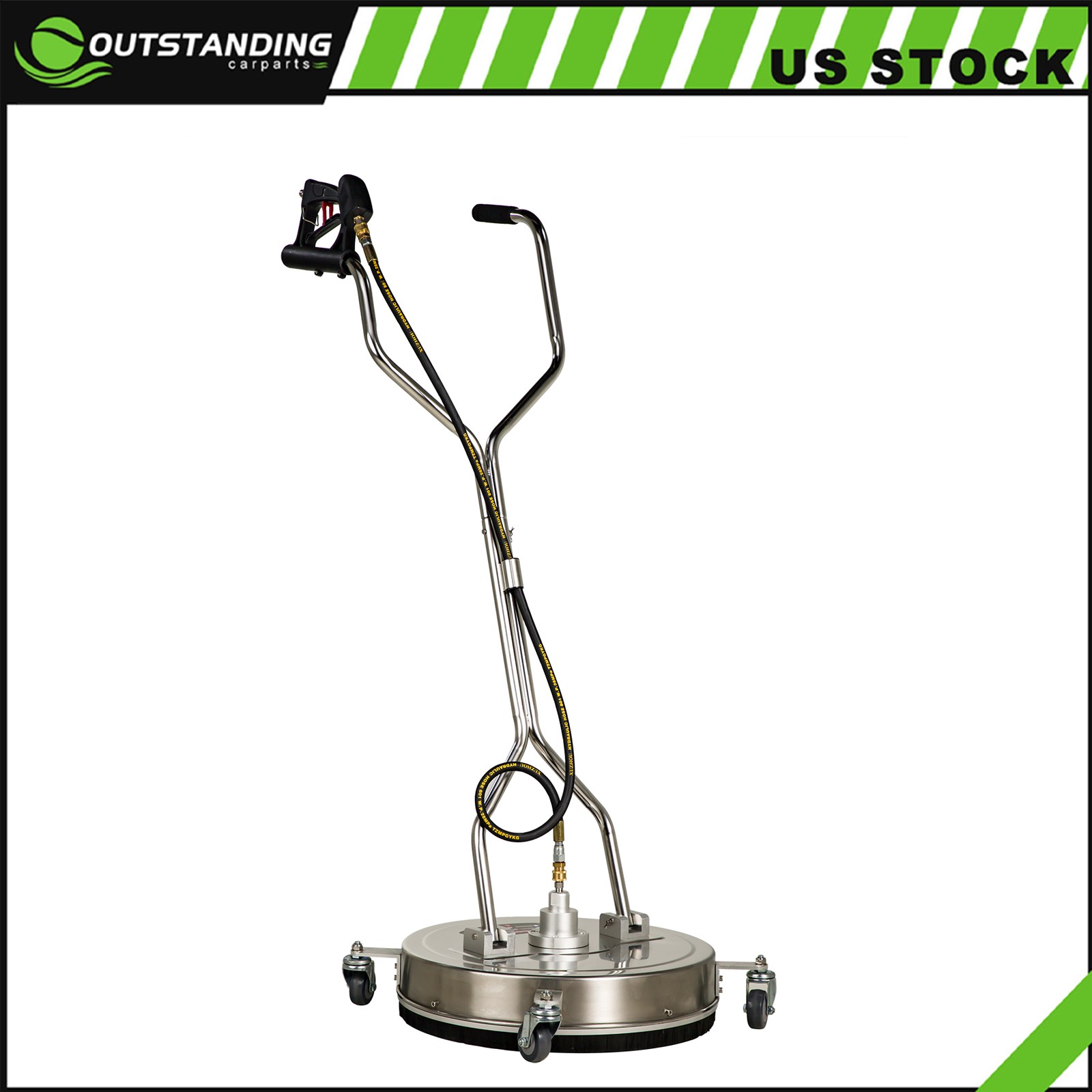 20” Pressure Washer Surface Cleaner 4500PSI Power Washer Dual Handle W/ Wheel