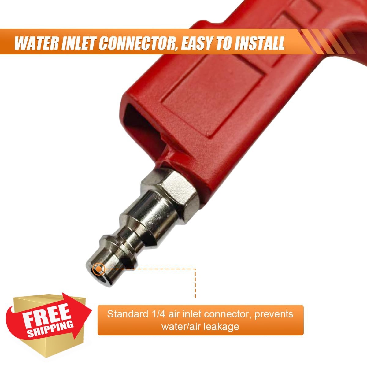 KPFILEH air cleaning spray gun, straight hose