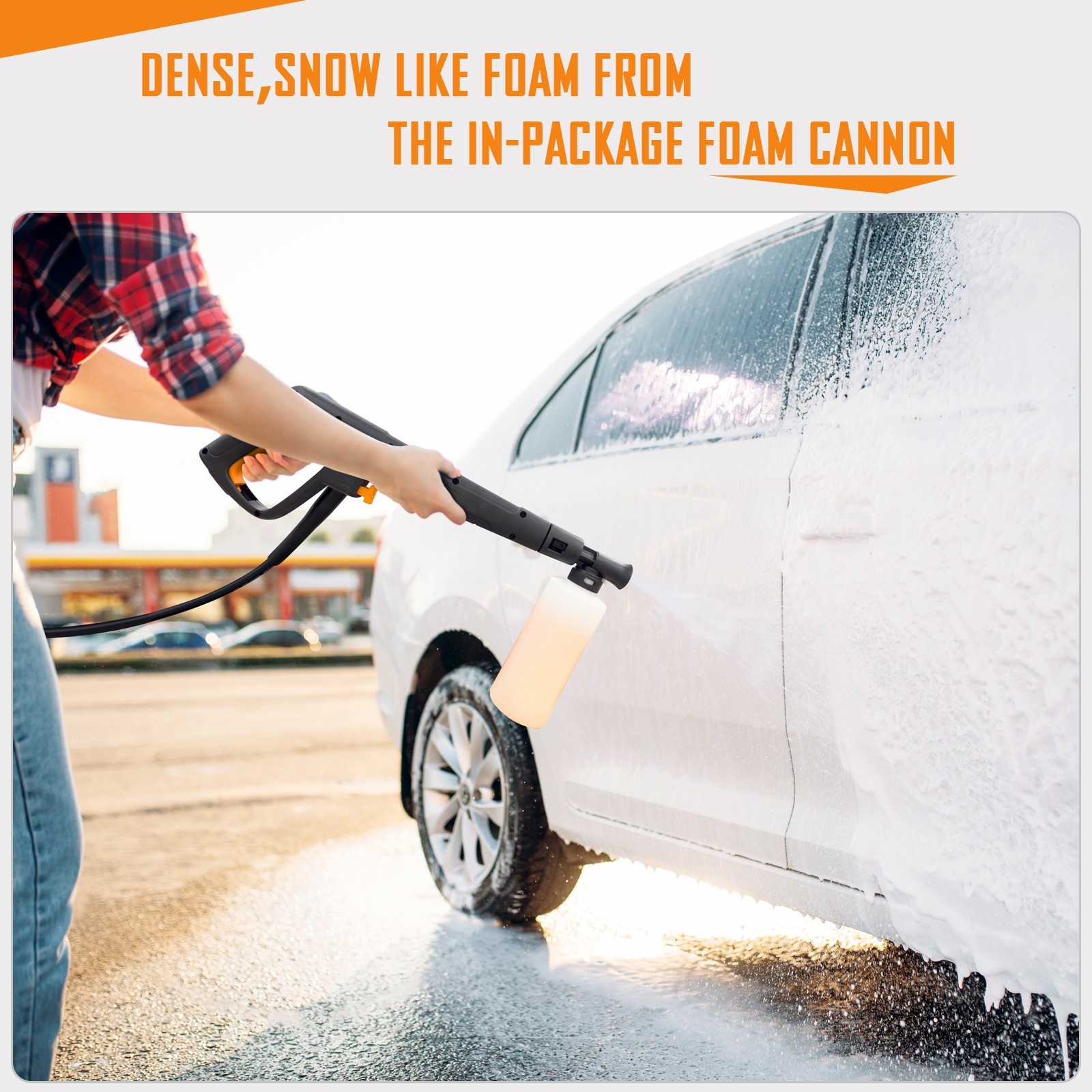 Pressure Washer 4200PSI 2.0GPM, Powerful Cleaning, 4 Nozzle Tips, for Car