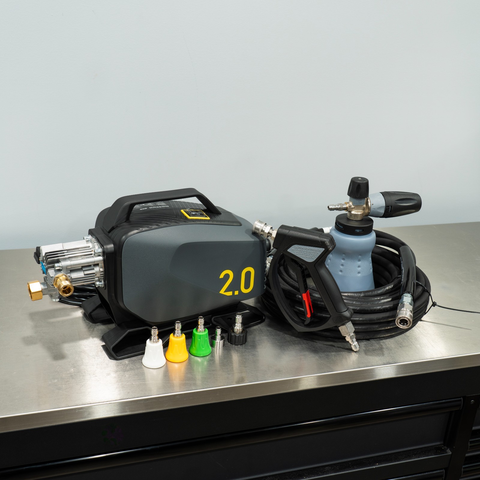 Active 2.0 Pressure Washer | Level 2 Detailing Kit | MTM Hose Gun Foam Cannon