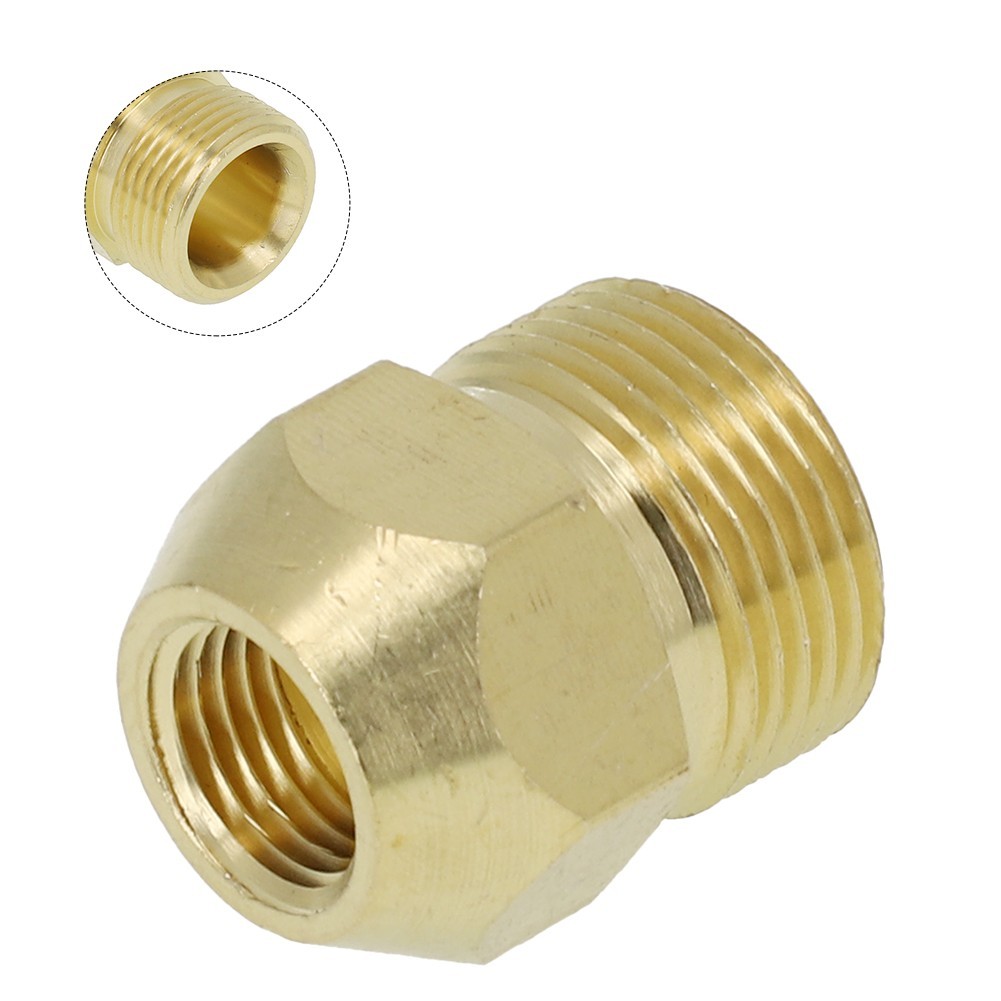 Pressure Washer Adapter M22x1.5 External Thread Nipple G 1/4 Internal Thread