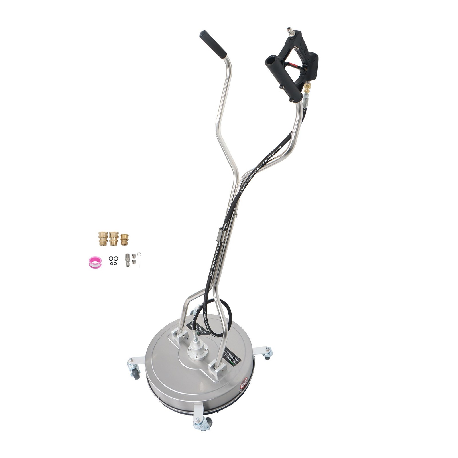 20″ Pressure Washer Surface Cleaner with Dual Handles and 4 Wheels Quick Connect