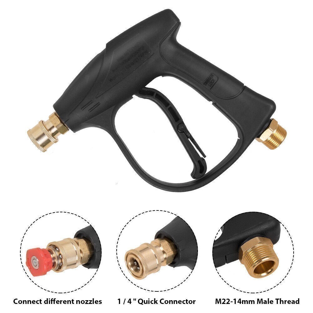 Pressure Washer Gun 1/4″ Car Wash Soap Lance Cannon Spray Jet Bottle Snow Foam