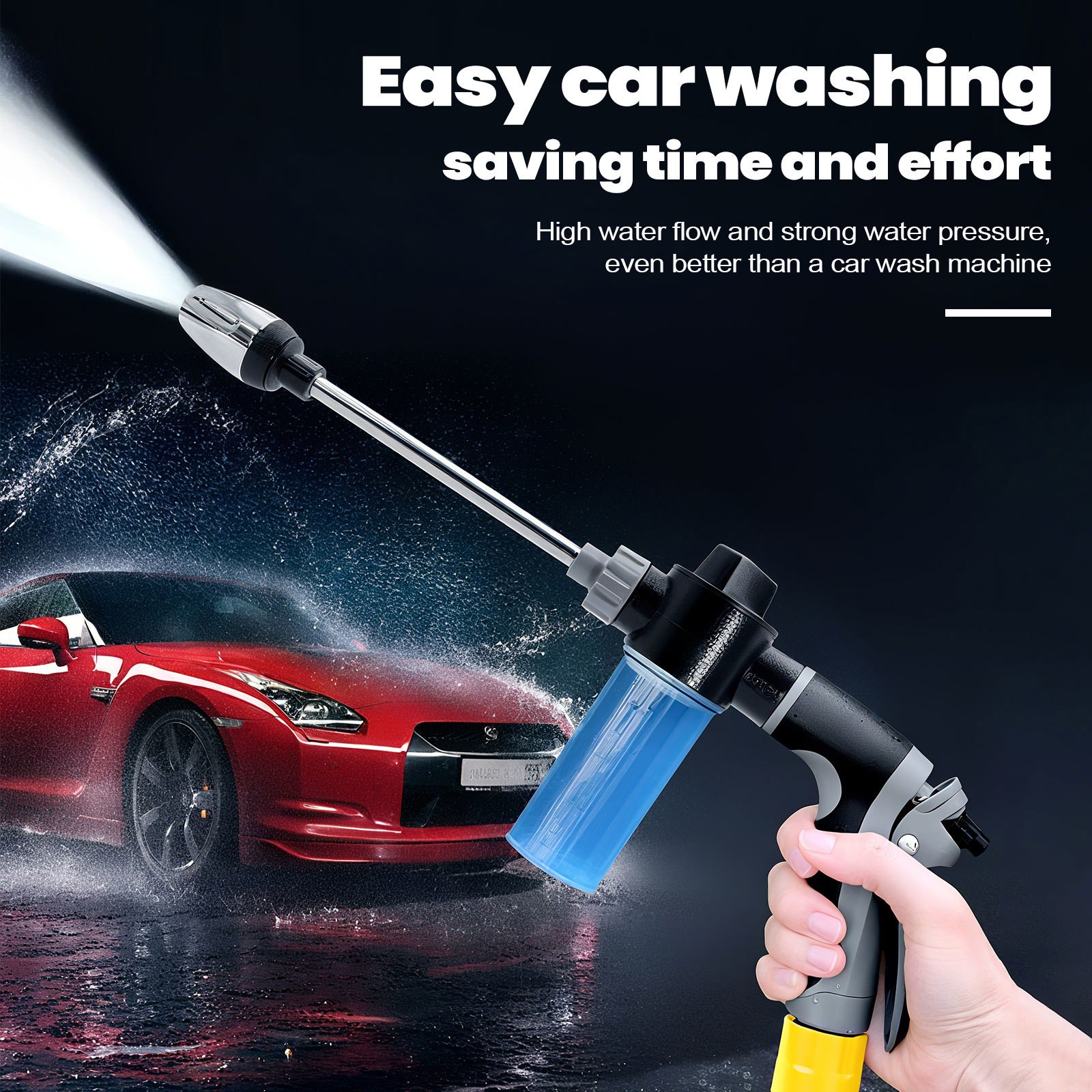 High Pressure Power Washer Water Spray Gun Nozzle Wand Attachment Garden Hose
