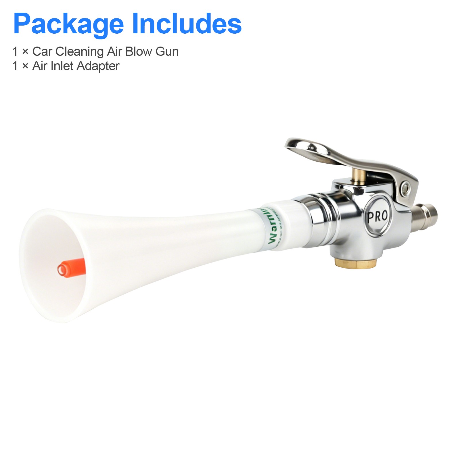 Air Cleaning Gun High Pressure Blow Dust Car Interior Detailing Tool 360° 1/4in
