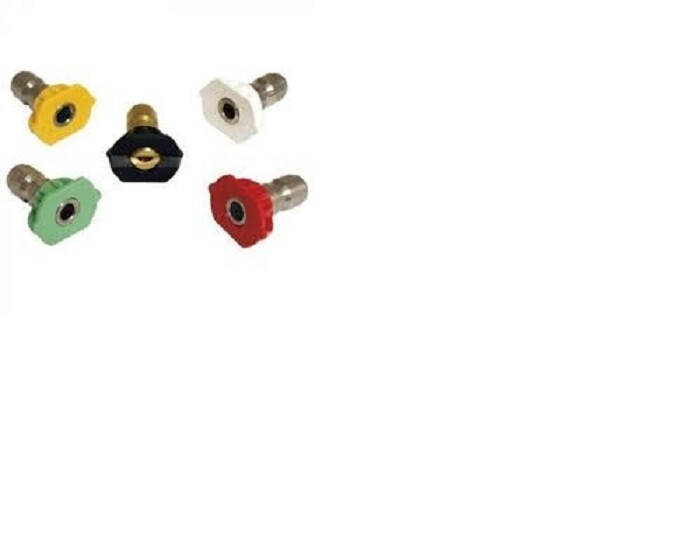 5 PCS High Pressure/Power Washer Spray Nozzle Kit 5 Pack Quick Connect 1/4″