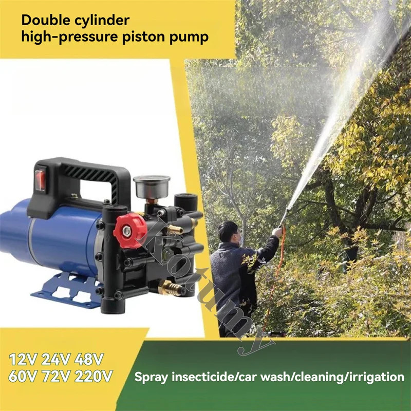 Agricultural High-pressure Double-cylinder Plunger Portable Electric Spraying