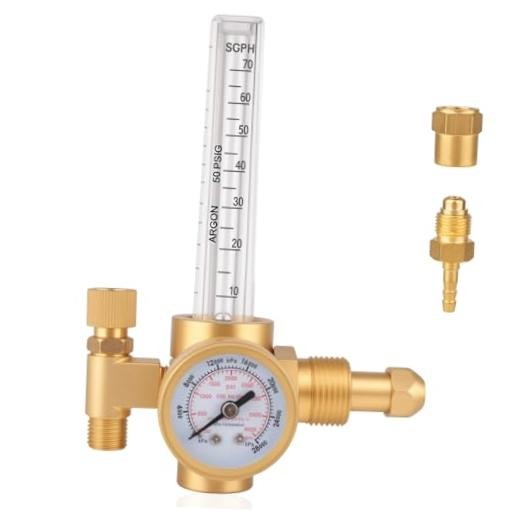 Argon CO2 Regulator with CGA-580 Inlet, 0-4000 PSI Gas Pressure Regulator for