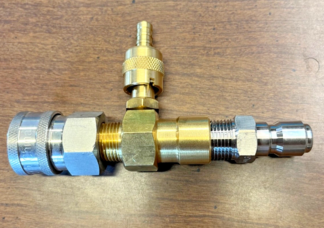 Pressure Washer ACID Downstream Chemical Injector 5-8gpm Adjustable Valve SS