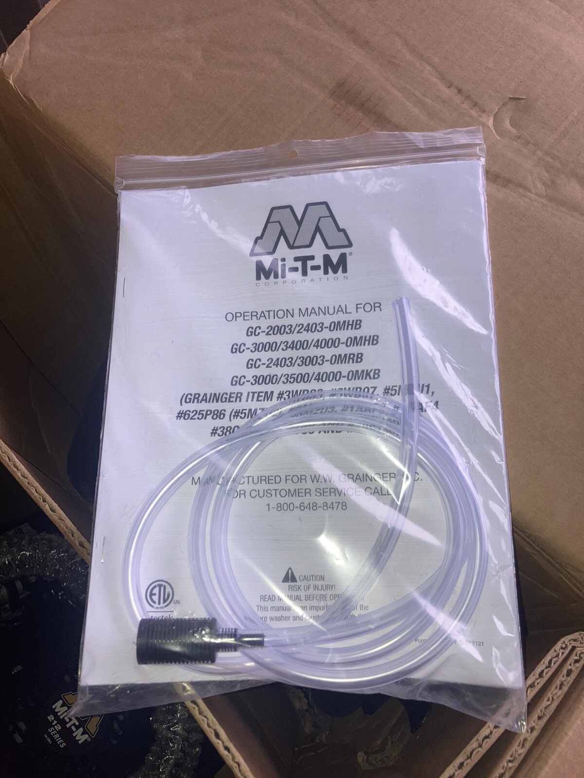 MI-T-M Pressure Washer: 2,000 psi Op Pressure, Cold, 7 hp HP, 2.5 gpm