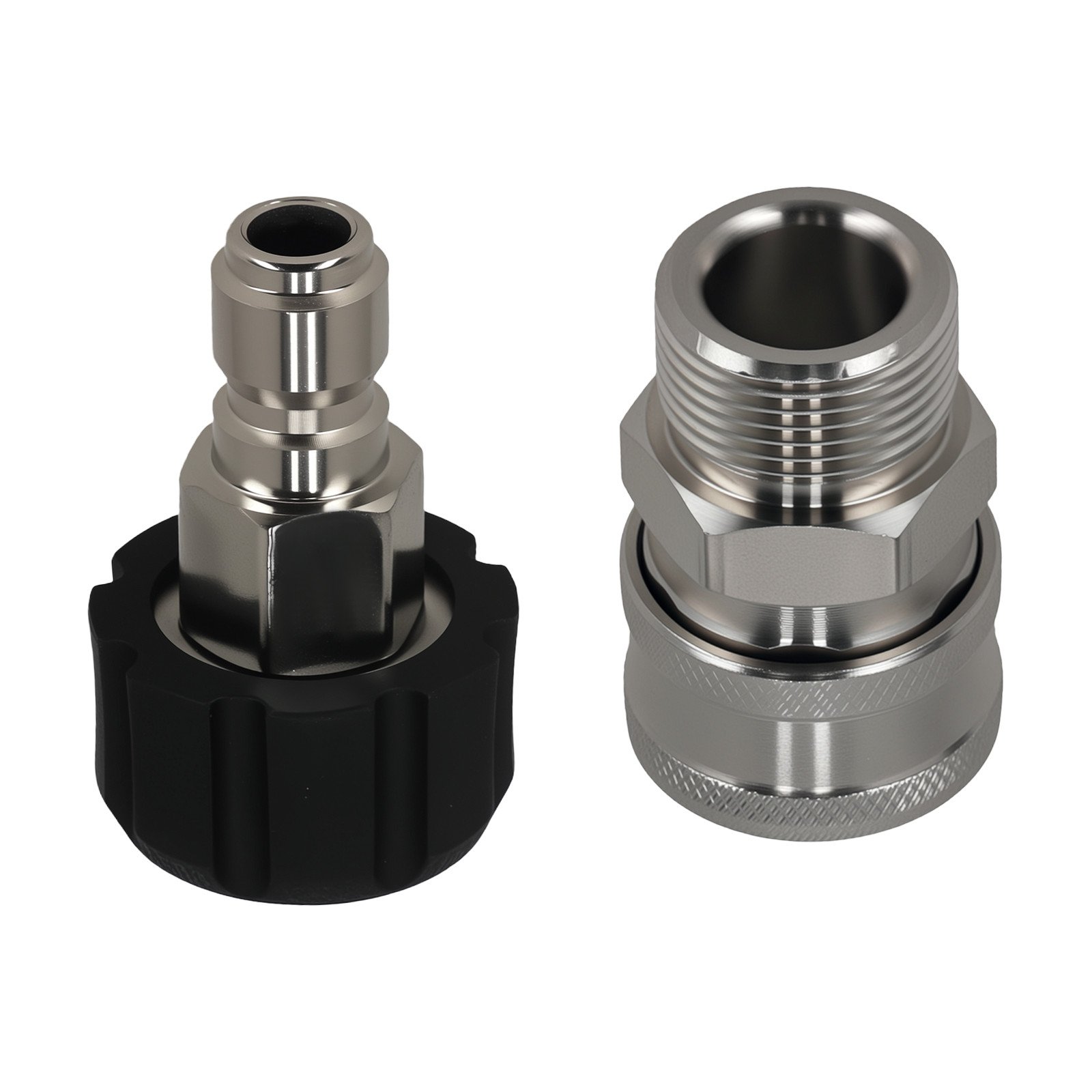 Pressure Washer Coupler Fitting M22-14mm Thread to 3/8″ Quick Connect Stainless