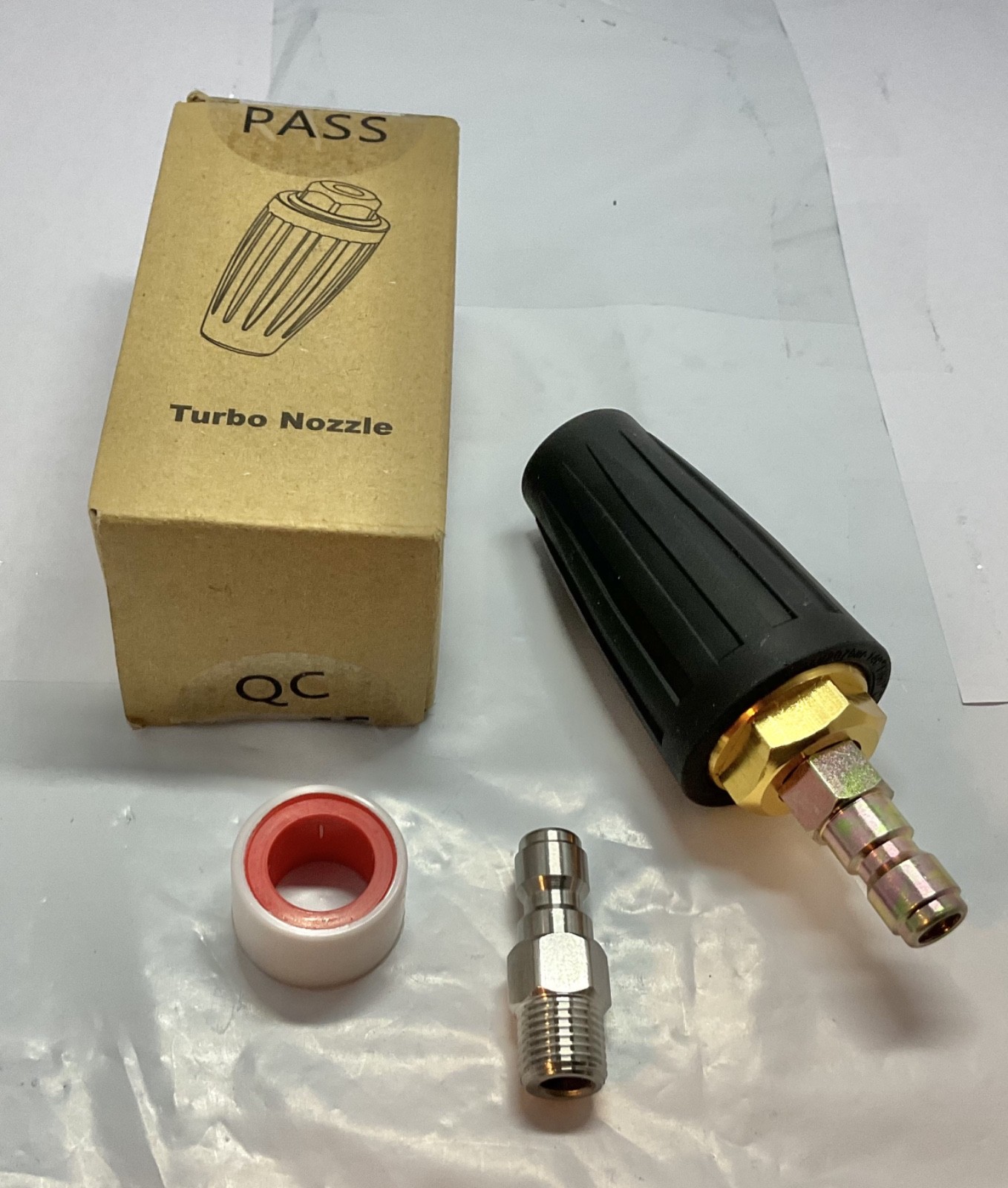 Pressure Washer Rotating Turbo Nozzle 4000 PSI with 3.5 Orifice QC