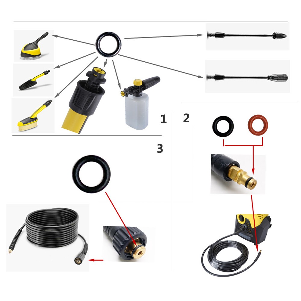 Replacement Parts for Karcher K2 K3 K4 K5 K6 K7 Pressure Washer Accessories Set