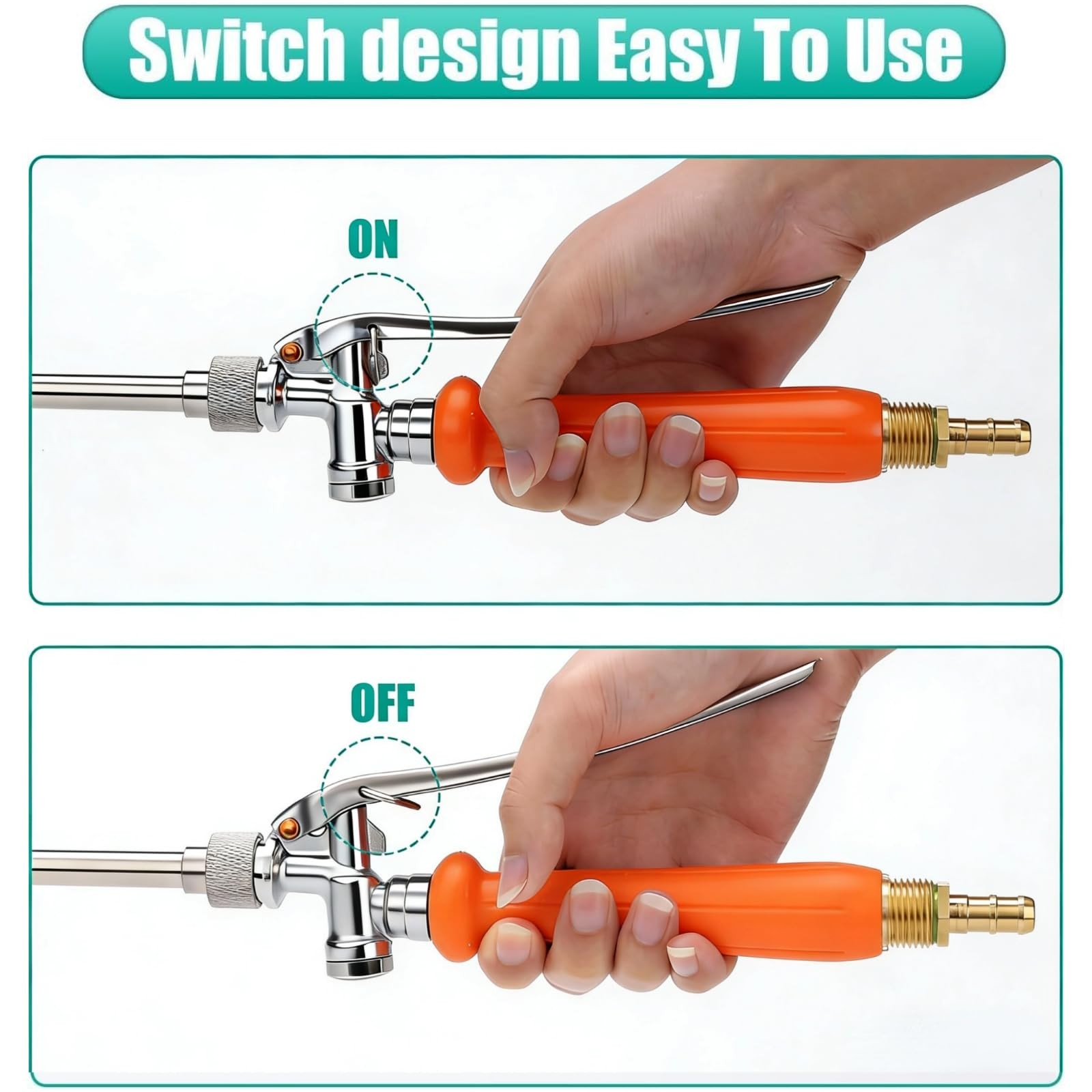 36 29 inches (L) x 2 (W) x 1.5 (H), All Metal Sprayer Wand