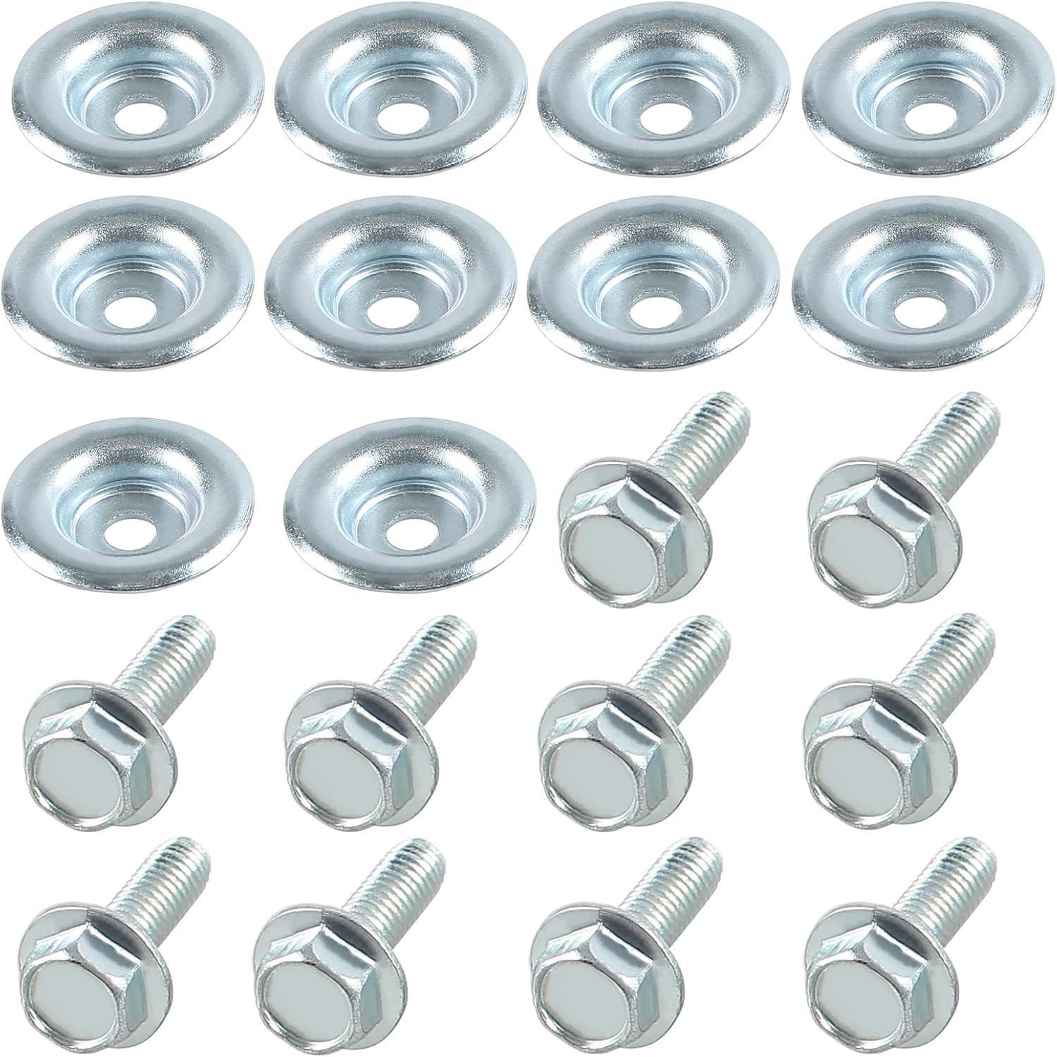 20 Piece Set UTV Skid Plate Washer and Bolt Kit Compatible with Polaris RZR 570