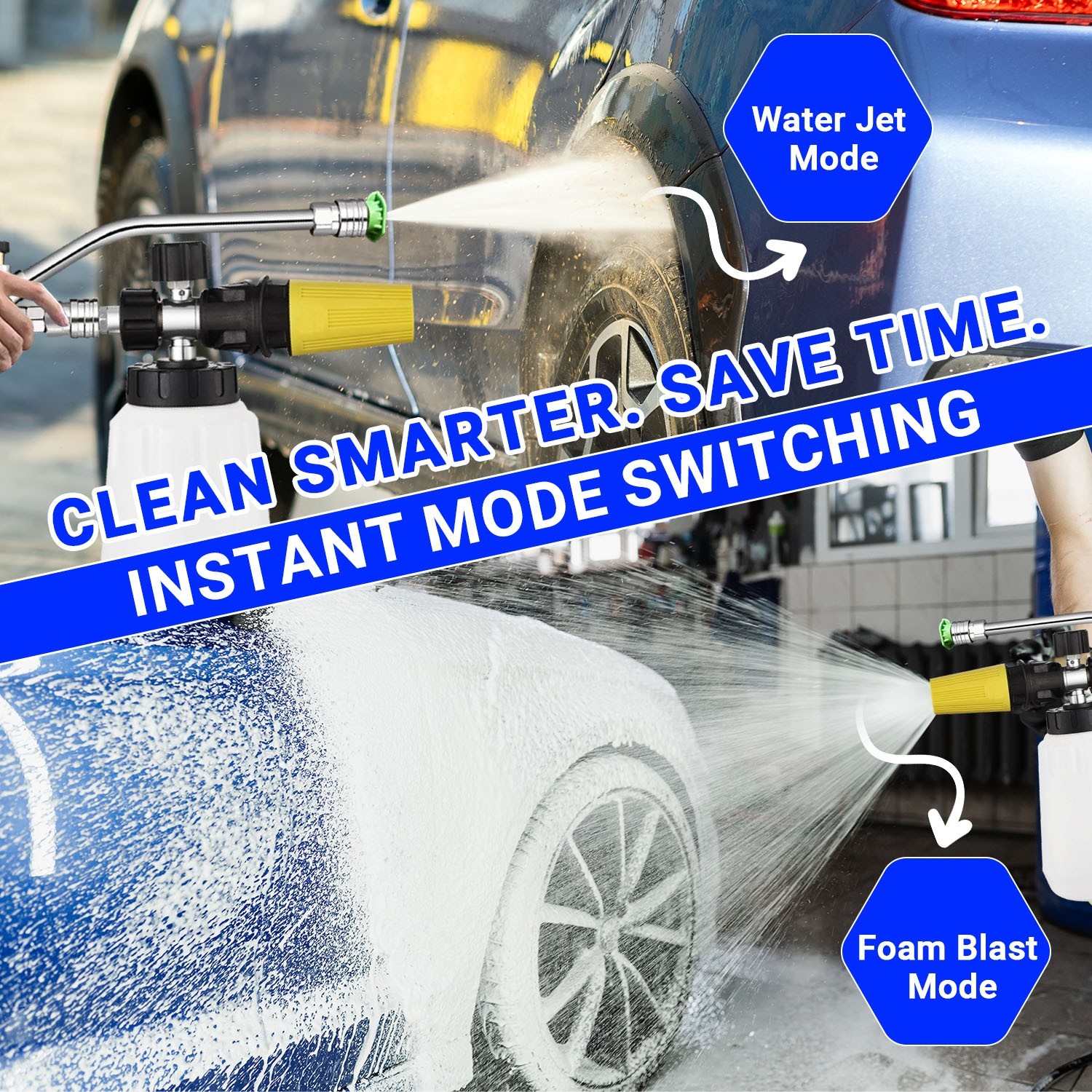ProDetail Dual Kit – Foam Cannon & Spray Nozzle Quick Switch Adapter 4000PSI