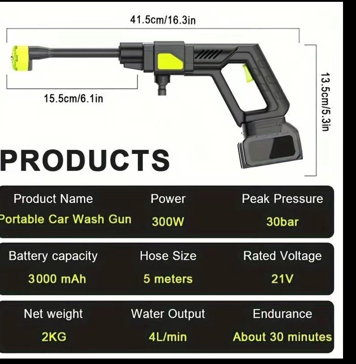 1200PSI Cordless Pressure Washer 2 Rechargeable batteries Powered Washer,6-in-1