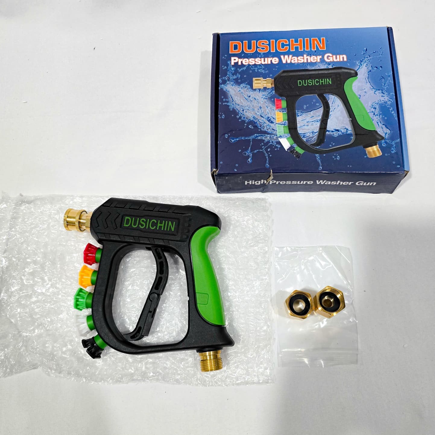 DUSICHIN Pressure Washer Short Gun 5 Nozzle Tips (A2)