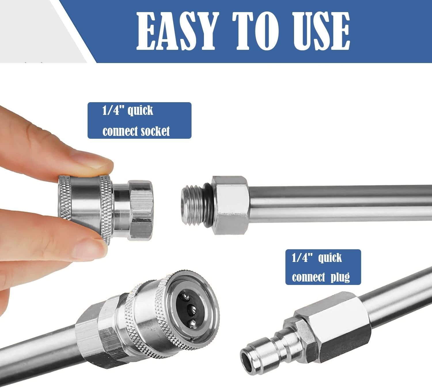 Long Pressure Washer Extension Wand 2 Pack 60″ Power Washer Extension Wandpressu
