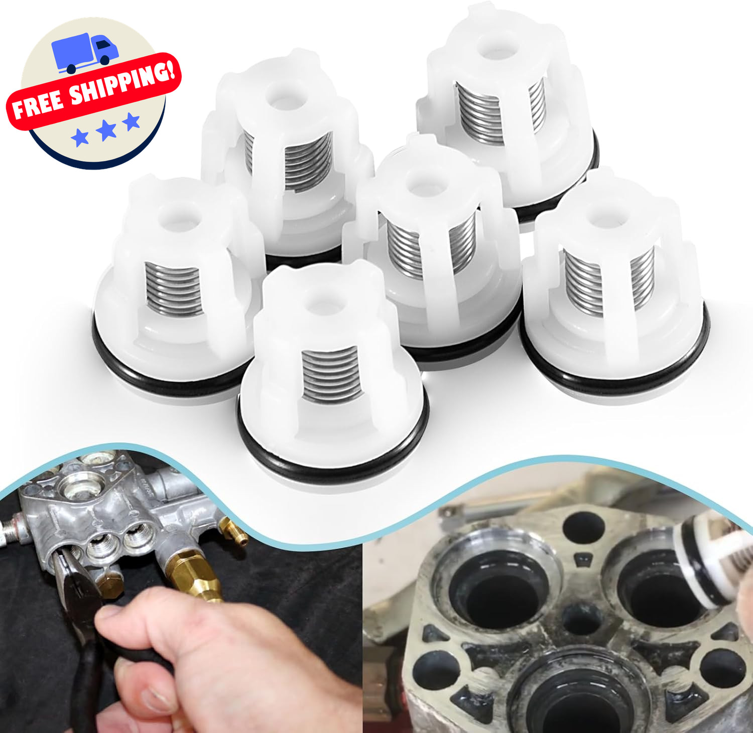AR2233 Pressure Washer Pump Check Valve Kit Replace for RMW Series 70-0409 20034