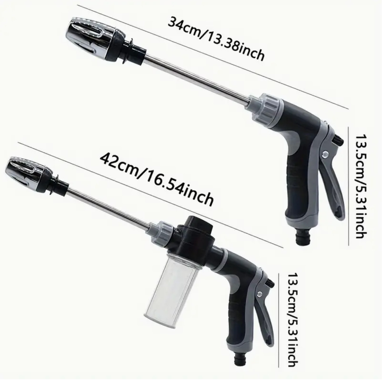 1-Pack High Pressure Car Washing Water Gun, Multi-Purpose Garden Hose Nozzle