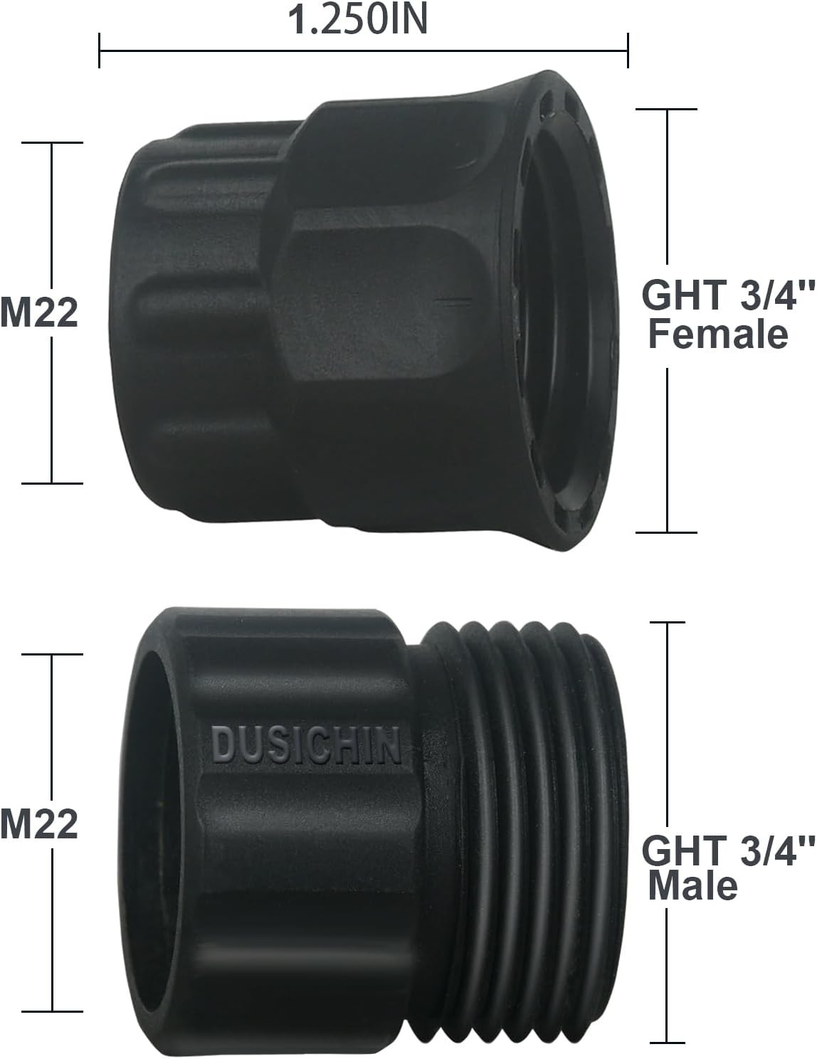 Garden Hose Adapter Pressure Washer Gun to Water Hose Fitting, Garden Hose 3/4 G