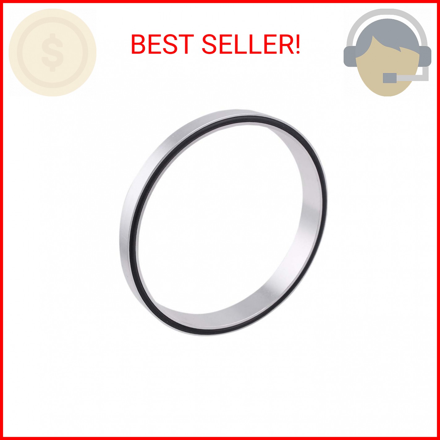 BARTOO Aluminum Air Cleaner Spacer 1/2 Inch for 5-1/8 Inch Carburetor Opening fo