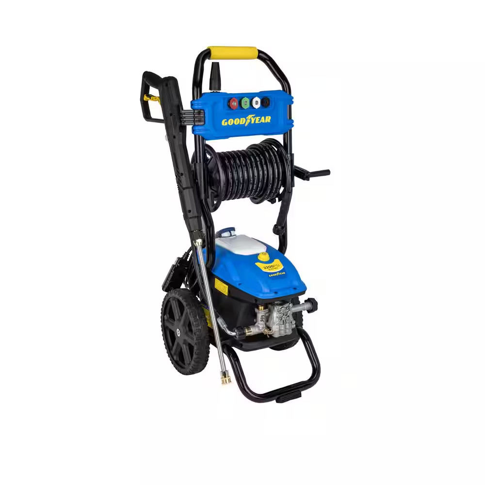 2200Psi, 1.65 GPM Cold Water Electric Pressure Washer 4 Quick-Connect Spray and