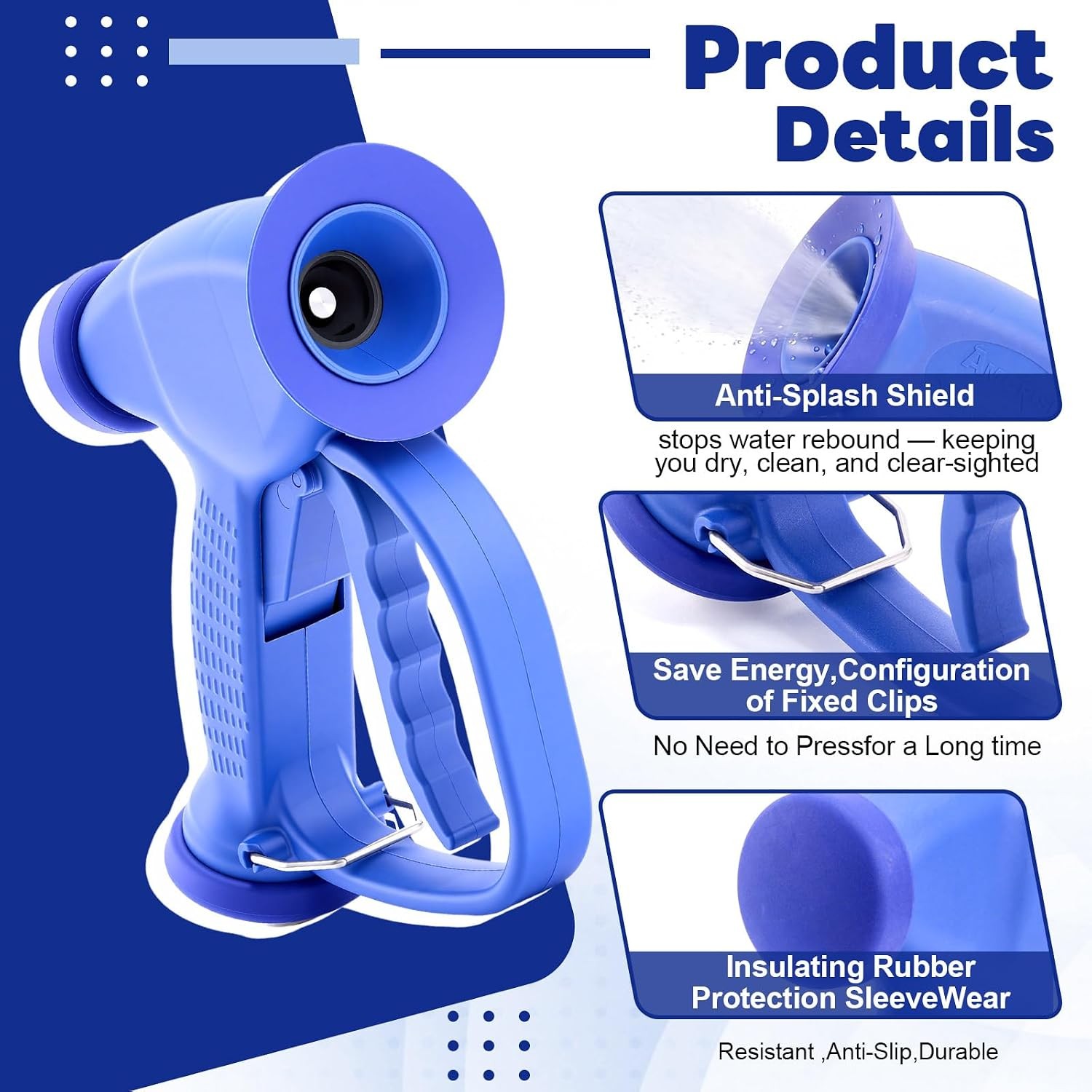 176 PSI 13.2 GPM Soft Wash Gun with 1/2″ BSP Inlet Swivel