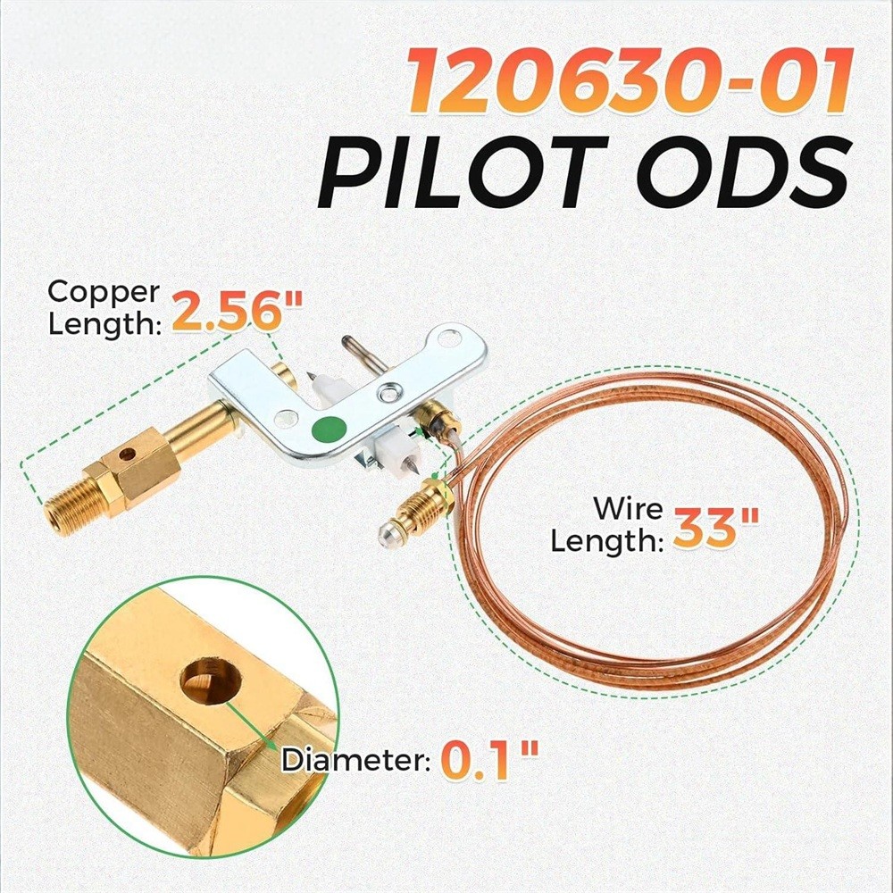 120630-01 Natural Gas Pilot ODS Assembly Fits for Vent Free Wall Heaters