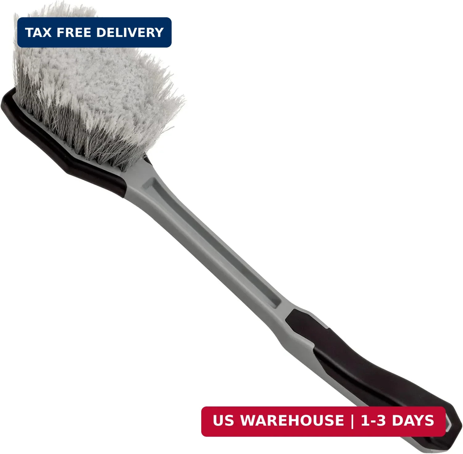 VIKING Car Wash Brush, Wheel and Fender Brush, Long Handle Tire Cleaner for Car