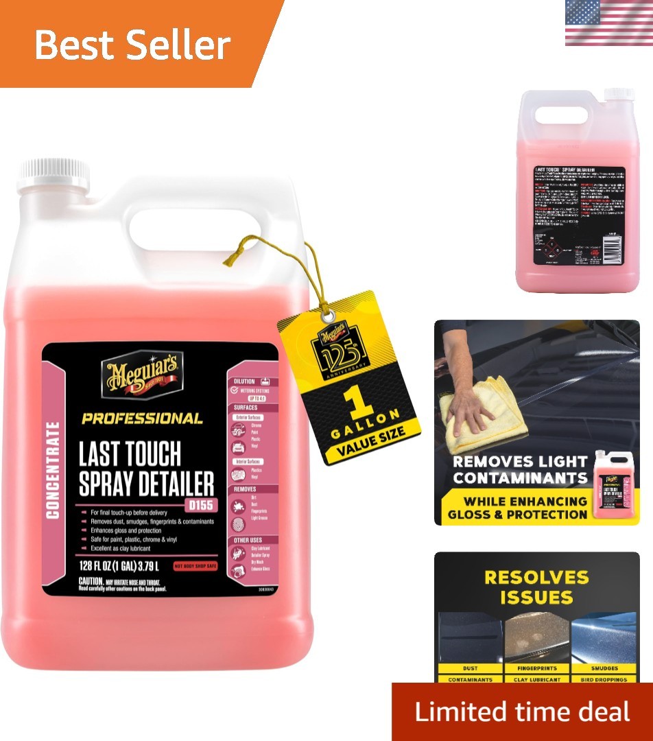 Last Touch Spray Detailer, Great for Use as Clay Lubricant, creates a Showroo…