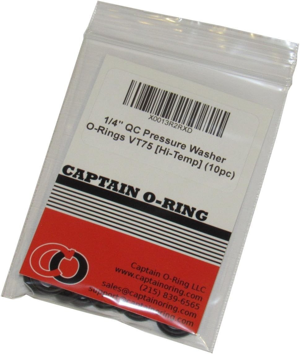 Power Pressure Washer ORings for 1/4″ Quick Coupler, High Temperature Viton …