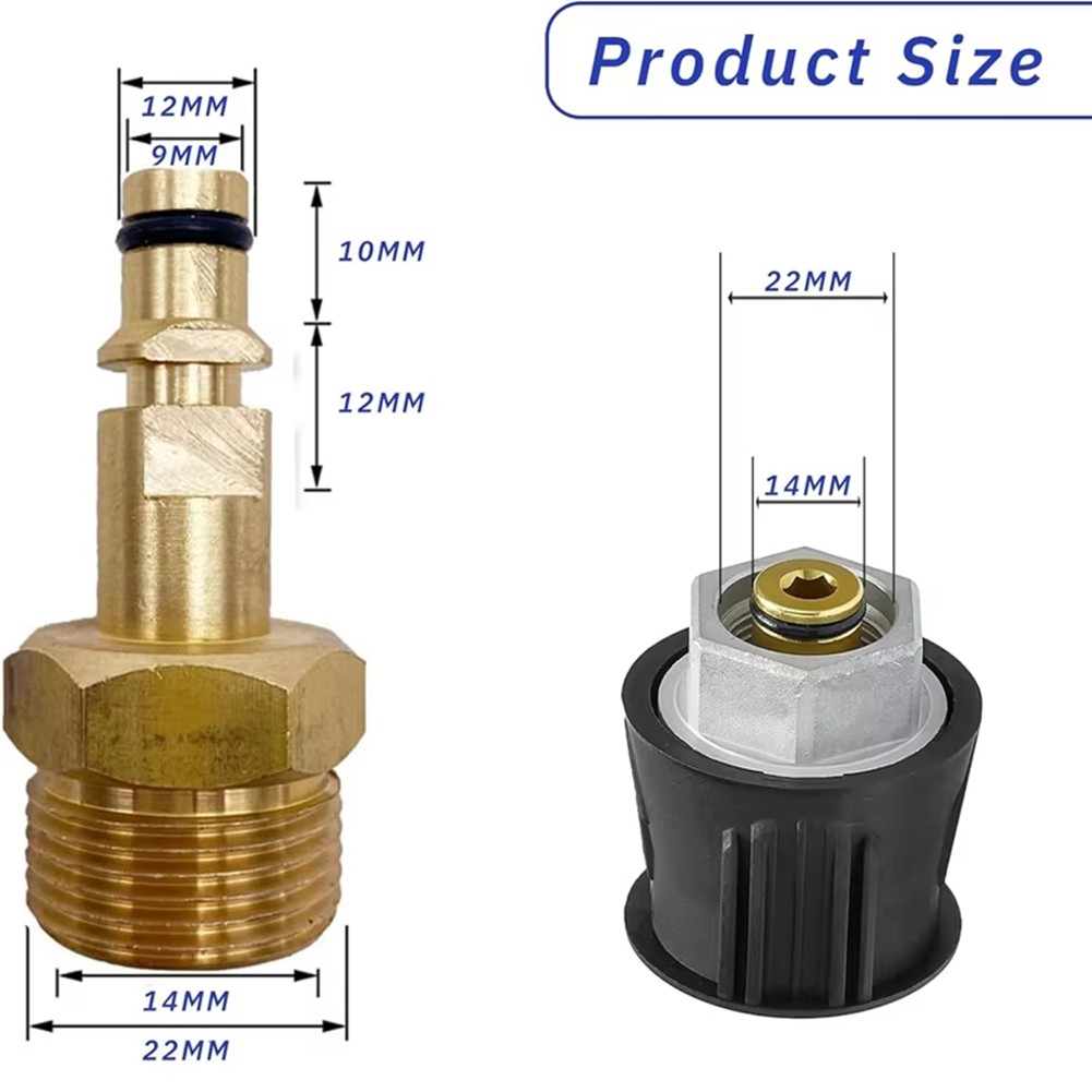 High Pressure Washer Connect Adapter for K2-K7 Serie M22 14MM Fitting8721