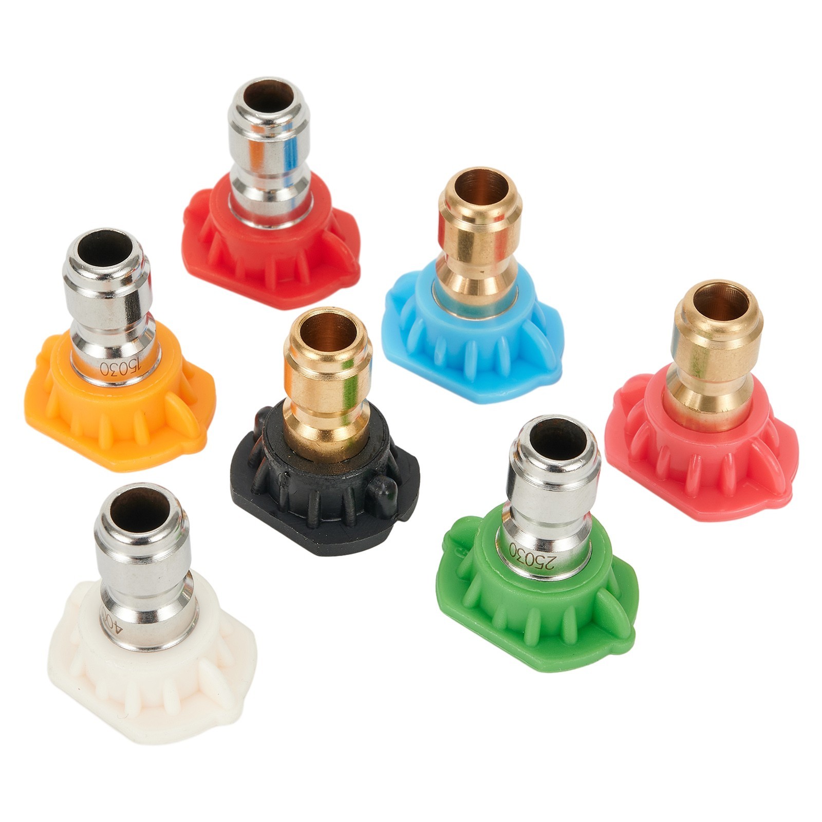 High Pressure Washer Spray Tips Nozzles 1/4 Inch 7pcs Garden Cleaning Tool