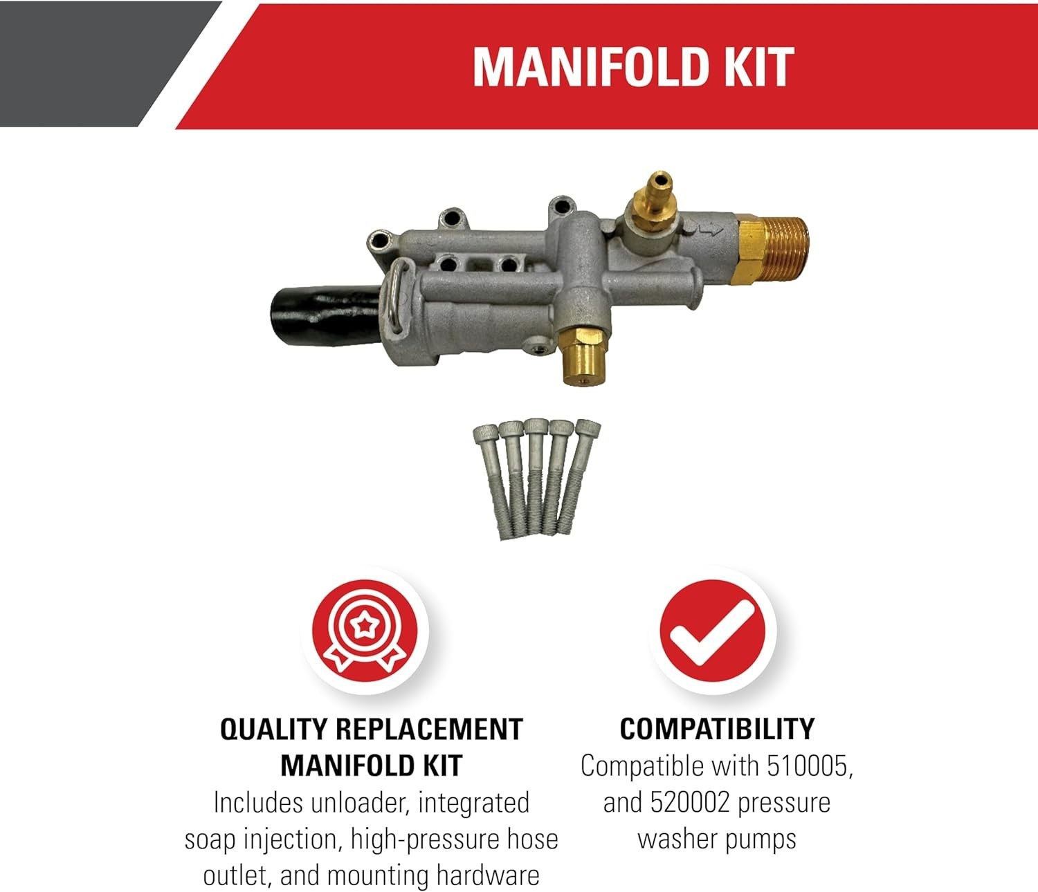 Axial Cam Pump Manifold Replacement Kit for OEM 510005 520002 High Quality