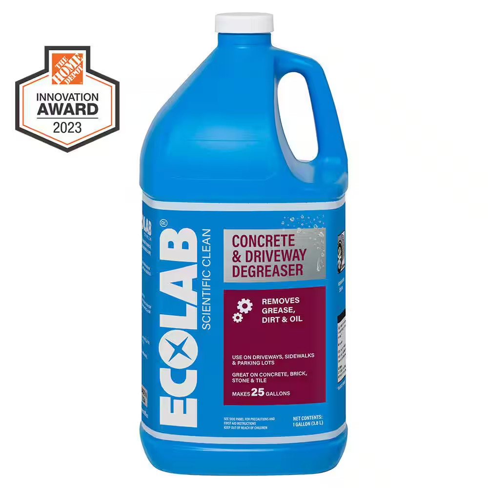 1 Gal. Concrete and Driveway Degreaser Concentrate Pressure Wash, Dissolves Grea